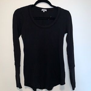 2 for $20✨ Waffle Knit Black T